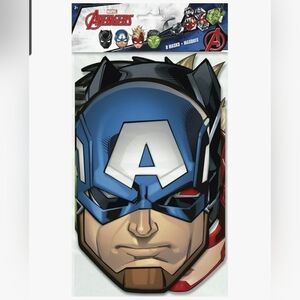 Marvel Avengers 8 Pack Of Party Masks